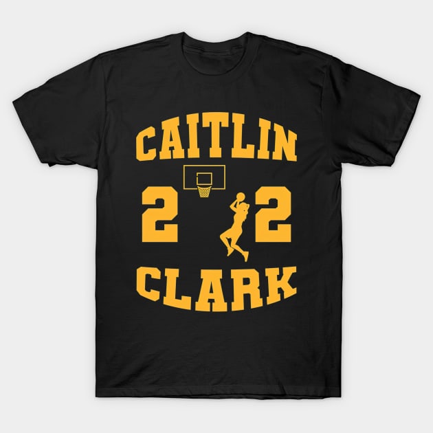 Caitlin Clark 22 T-Shirt by eldridgejacqueline